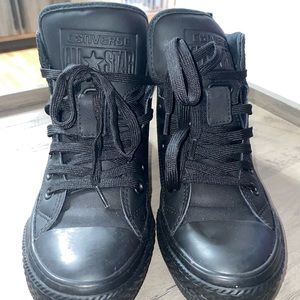 High top unisex black converse